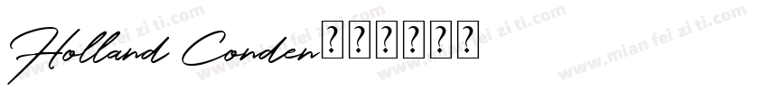 Holland Conden字体转换